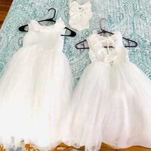 Two like new Trish Scully Flower girl dresses sizes 3T & 4T